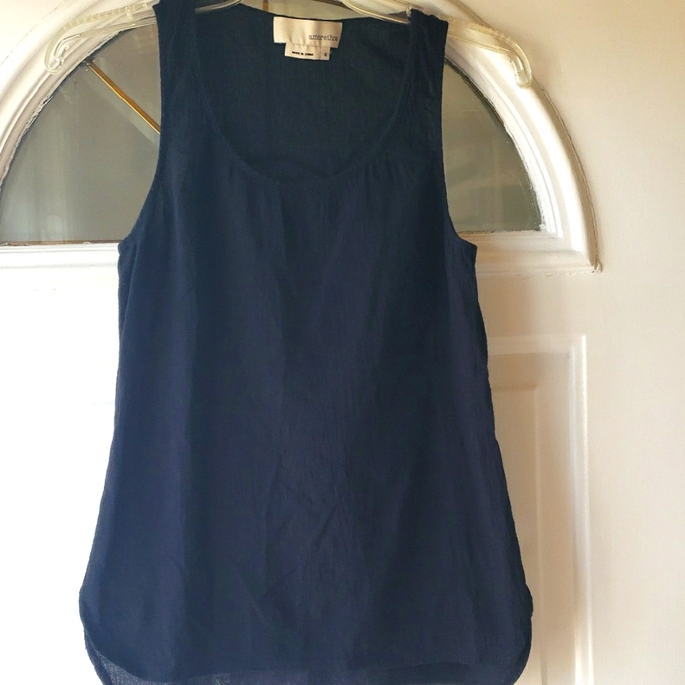 Women's Black Sleeveless Top By Amorethos
